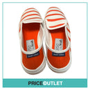 Taise By Souts - Orange and White Striped Slip-on Pumps - Size 41 - BRAND NEW WITH TAGS