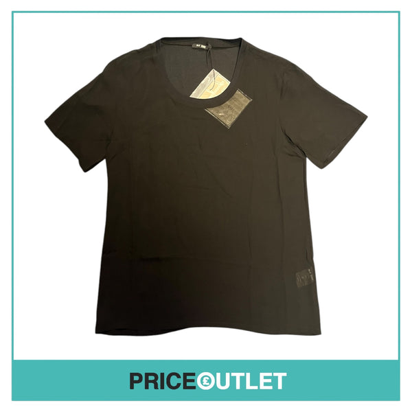 BLK DNM - Black Sheer T-Shirt - Size S - BRAND NEW WITH TAGS