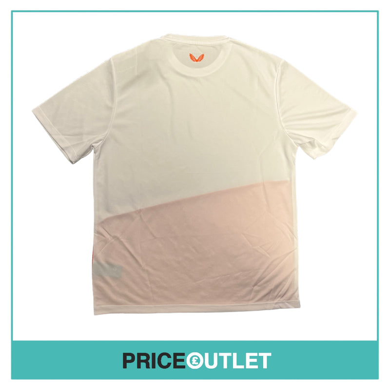 Castore - White and Orange T-Shirt - Size M - BRAND NEW WITH TAGS