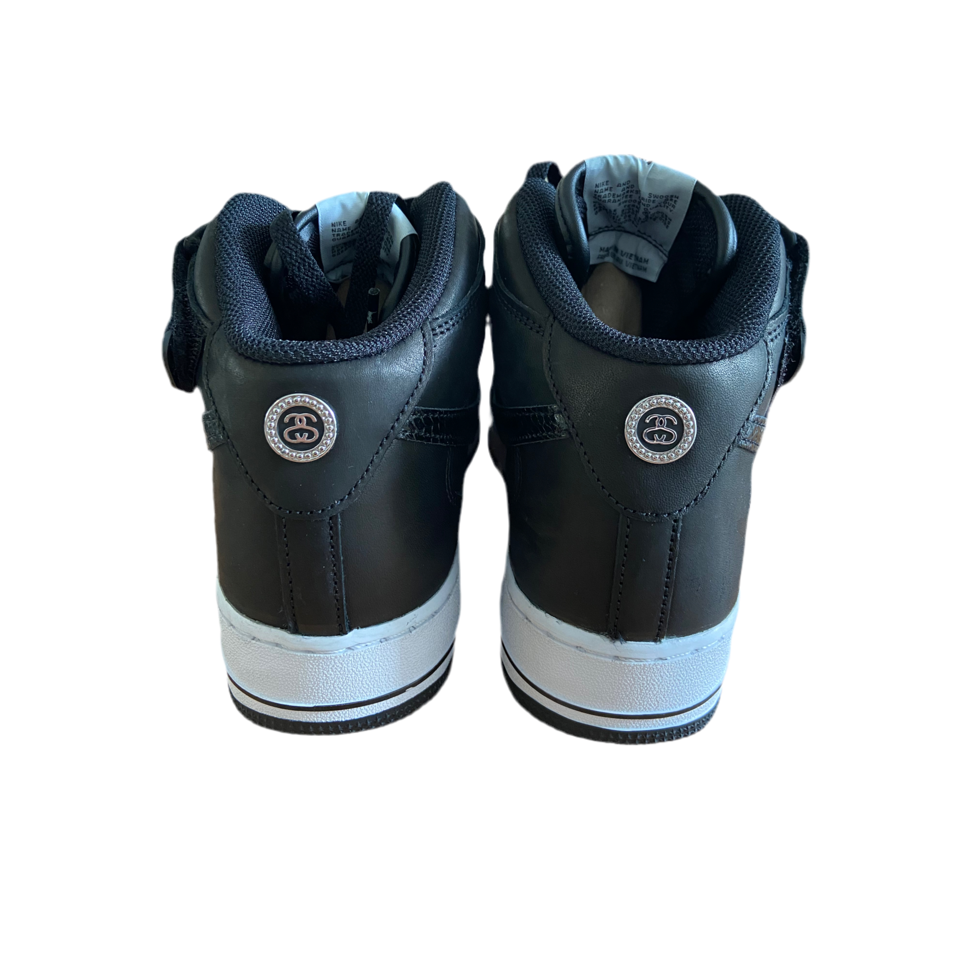 Nike x Stussy - Air Force 1 '07 Mid SP 'Black' - UK 8.5