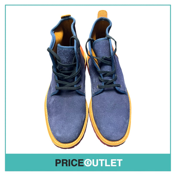 Comme des Garçons Junya Watanabe Man - Navy Suede and Orange Boots - Size M - BRAND NEW