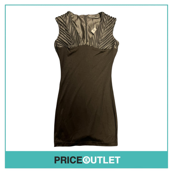 Marjan Pejoski - Black Mini Dress with Shoulder Cord Detail - Size 10 - BRAND NEW WITH TAGS