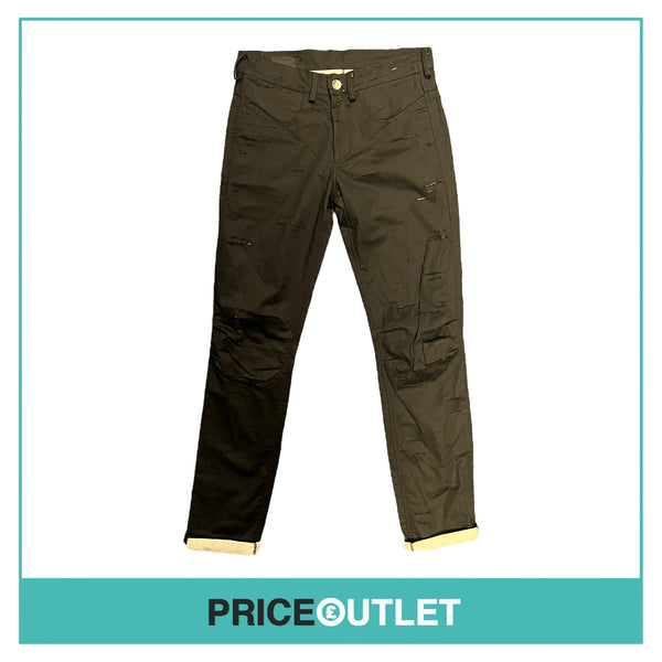 Thomas Engel Hart - Black and Grey Slashed Jeans - Size 28 - BRAND NEW WITH TAGS