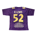 Ray Lewis - 52 Ravens Signed Jersey - Size XL - JSA Certified