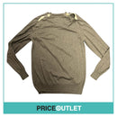 Sacai - Grey Jumper with Buttoned Shoulder Seams - Size 2 - BRAND NEW WITH TAGS