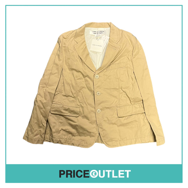 Comme des Garçons - Ladies Beige Jacket with Cape - Size L - BRAND NEW WITH TAGS