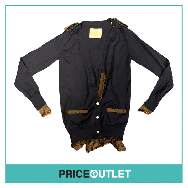 Sacai - Navy and Brown Cardigan - Size 2 - BRAND NEW WITH TAGS