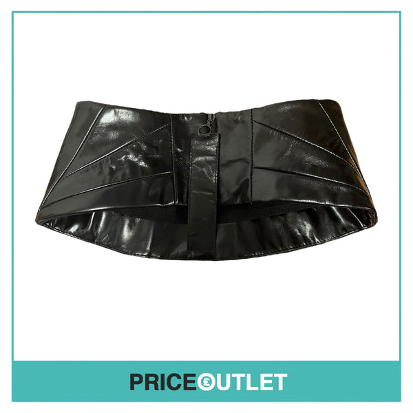 Boudicca - Black Leather Low Corset - Size 10 - BRAND NEW WITH TAGS