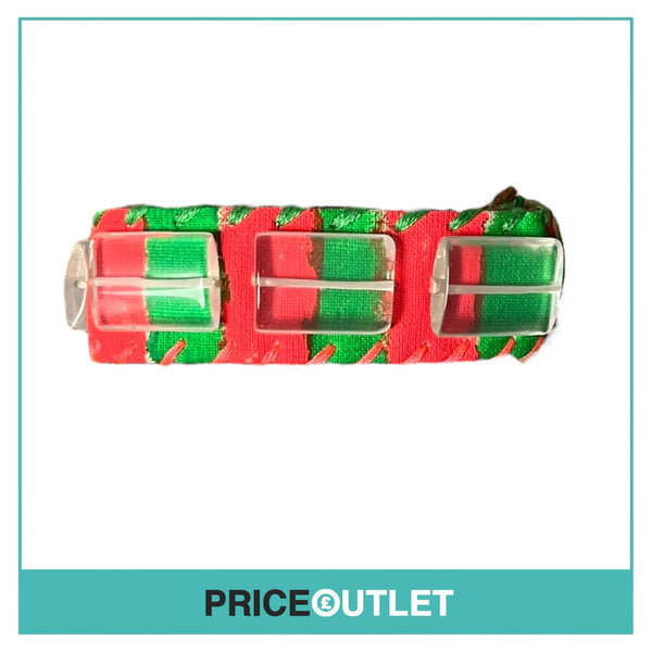 Jewellery by Matt - Pink and Green Rock Crystal Leather Bracelet - BRAND NEW WITH TAGS