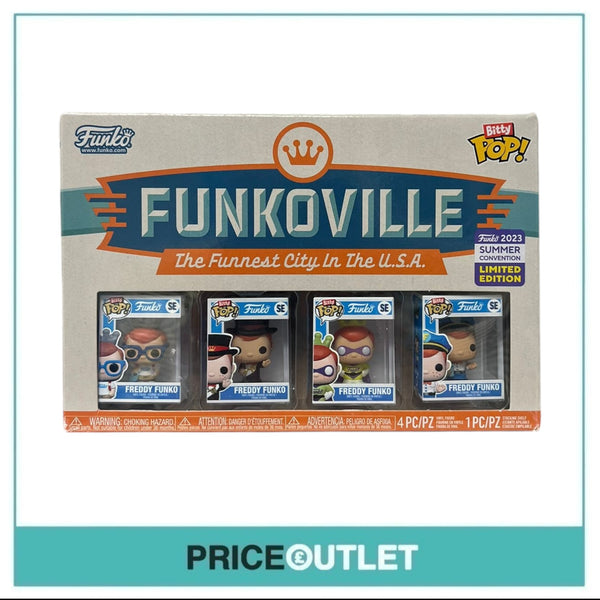 Funko - 2023 Funkoville Freddy Funko Bitty Pops 4-Pack (Slightly Damaged)