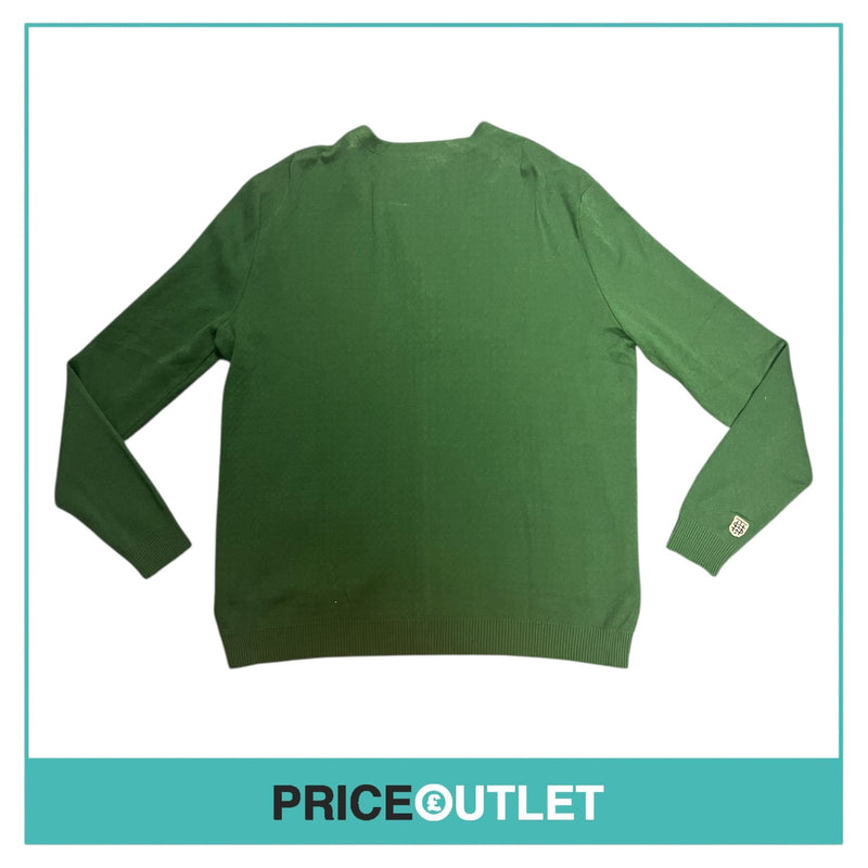 Manors Golf - Knitted Cardigan - Green - Size L - BRAND NEW