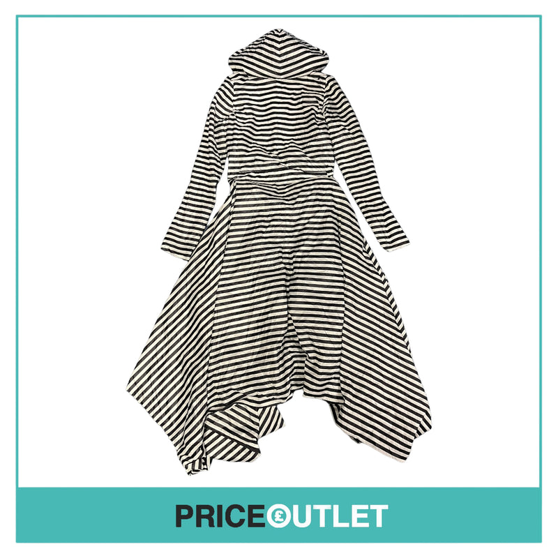 Gareth Pugh - Black and White Striped Coat - Size 40 - BRAND NEW WITH TAGS