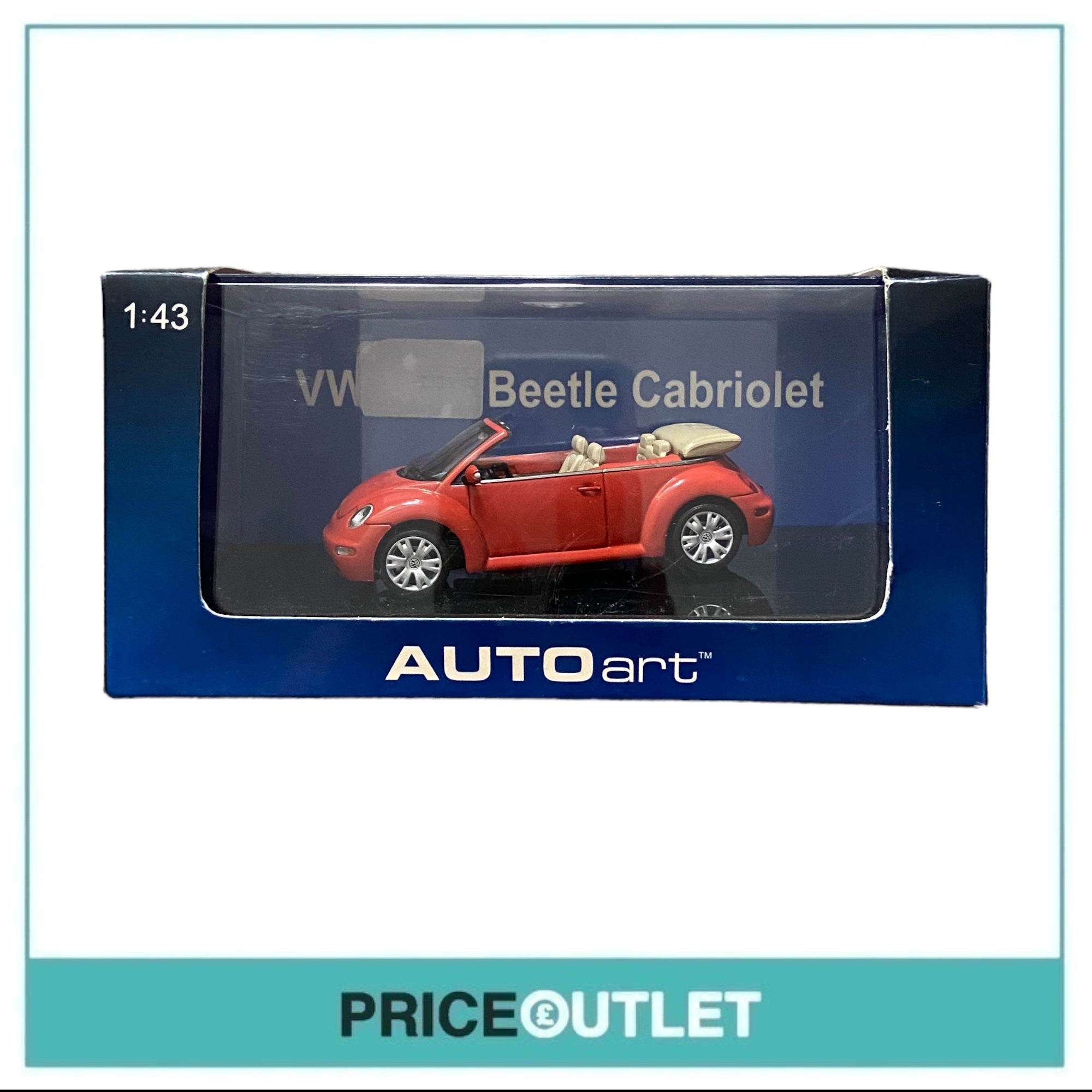 Auto Art - Volkswagen VW New Beetle Cabrio (Sundown Orange)