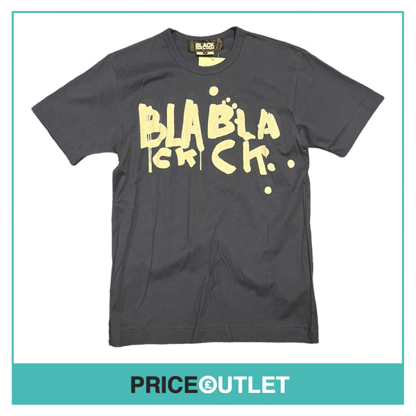 Comme des Garçons Black - Mens Navy Logo T-Shirt - Size S - BRAND NEW WITH TAGS