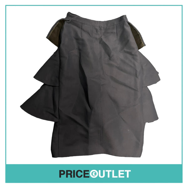 Lena Lumelsky - Navy Stella Skirt with Bustle - Size 36 - BRAND NEW