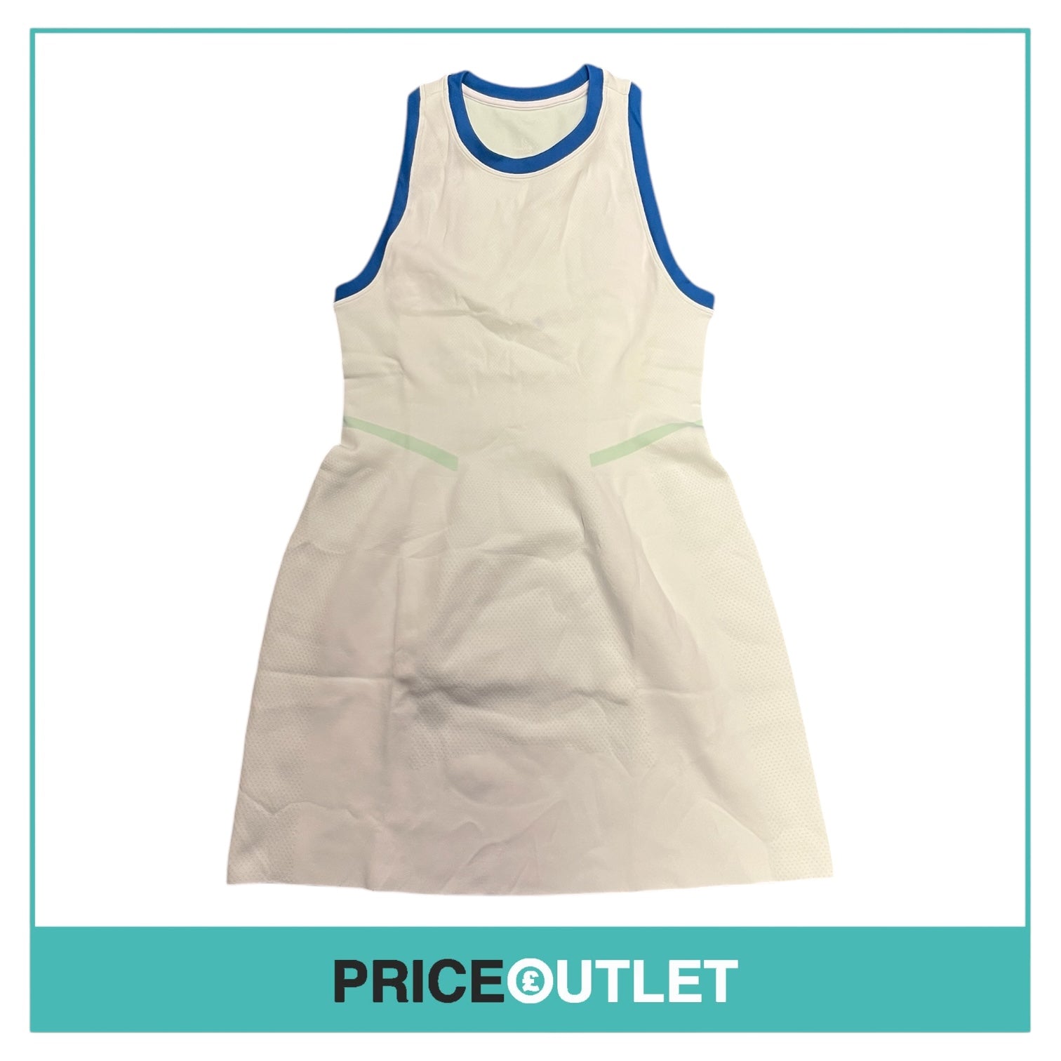 Sweaty Betty - Green Workout Dress with Blue Binding - Size L - BRAND NEW