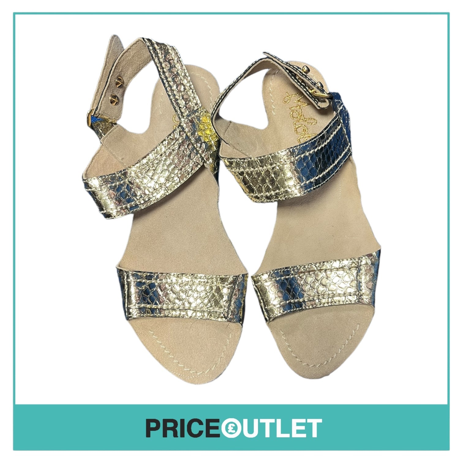 Maloles - Gold Leather Sandals - Size 35 - BRAND NEW