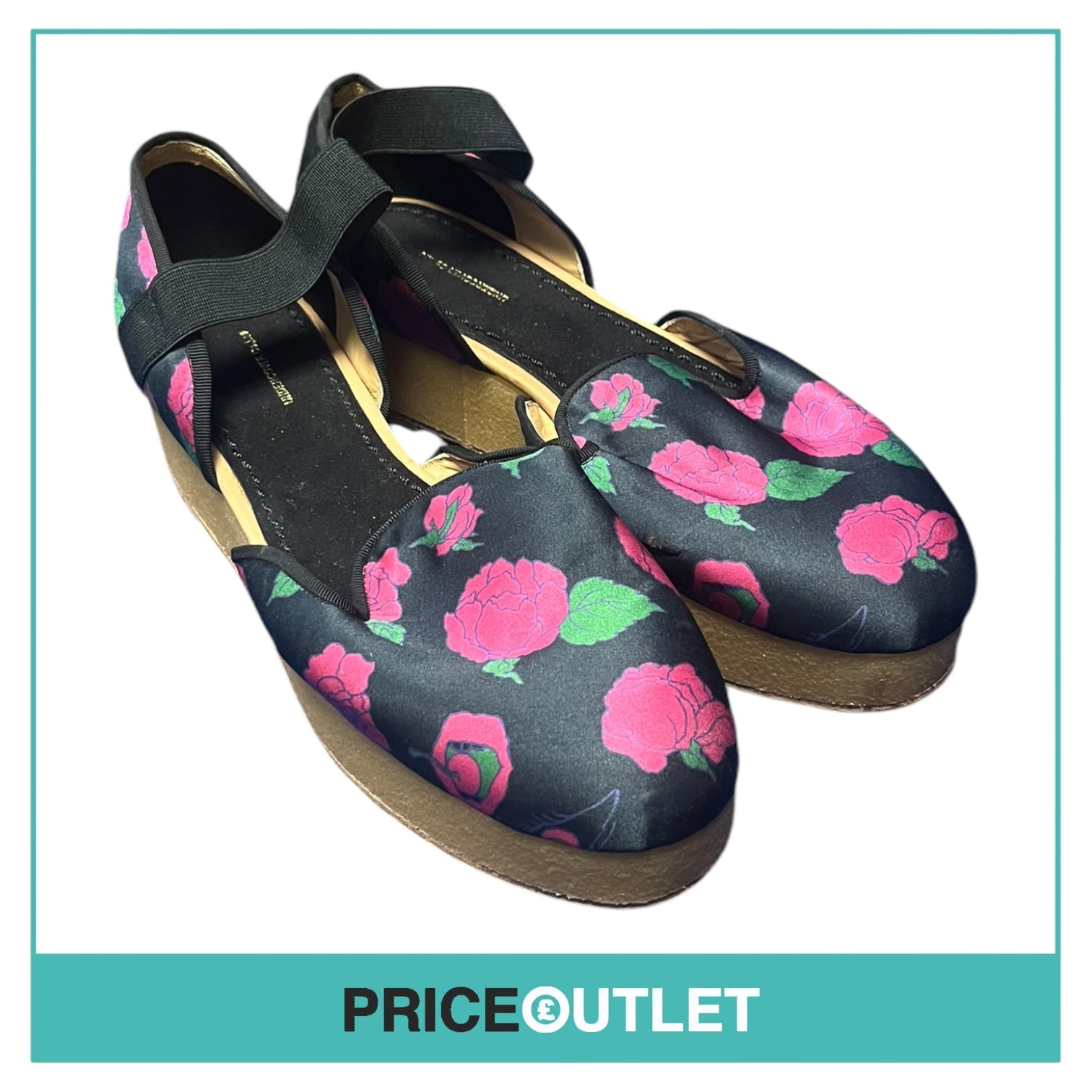 Undercover - Floral Print Platform Sandals  - Size S - BRAND NEW