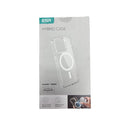 ESR hybrid case packaging with clear phone case and MagSafe compatibility on a white background