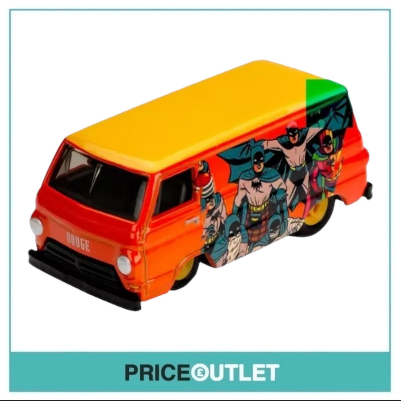 Hot Wheels DC - Batman & Robin '66 Dodge A100 (Orange) - Damaged Box