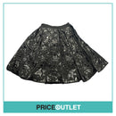 KTZ - Black Embroidery Patchwork Pleated Skirt - Size M - BRAND NEW WITH TAGS
