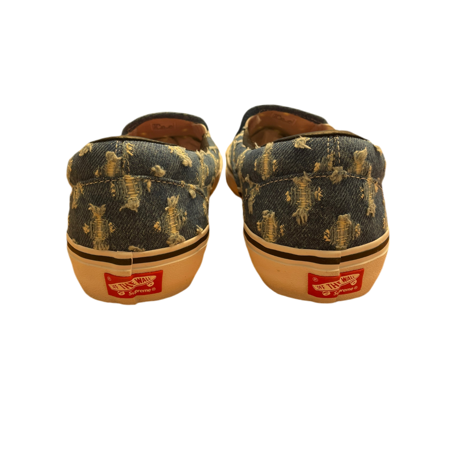 Vans - Slip-on Supreme X Vans Hole Punch Denim Blue - UK 9.5