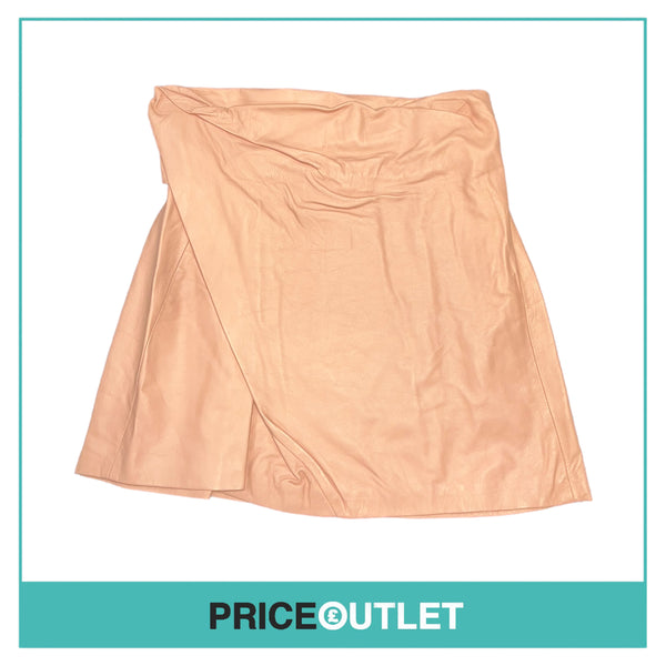 J.W.Anderson - Pink Leather Drape Skirt - Size S - BRAND NEW WITH TAGS