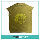 BLK DNM - Khaki Rose Sleeveless Jumper - Size S - BRAND NEW