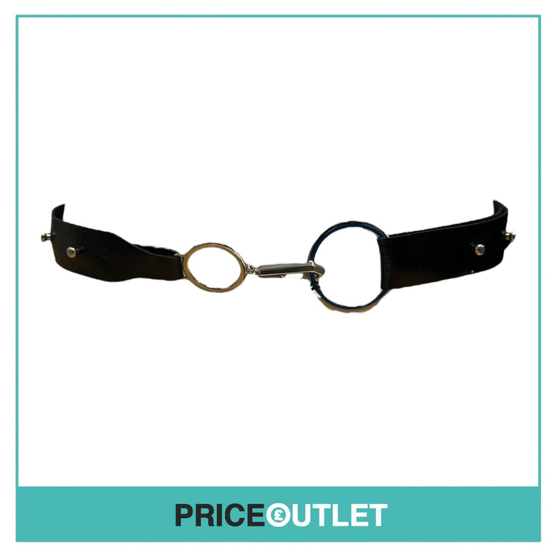 Zero Maria Cornejo - Black Patent Leather Contra Belt - Size S - BRAND NEW WITH TAGS