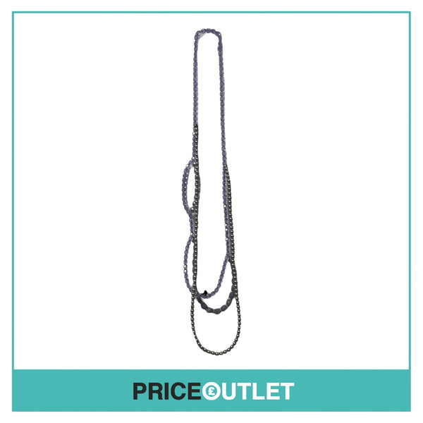 Florian Jewellery - Purple Beaded Necklace - BRAND NEW WITH TAGS