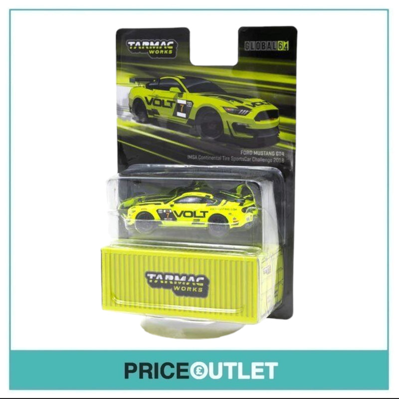 Tarmac Works - Volt Ford Mustang GT4 (Yellow) - Damaged