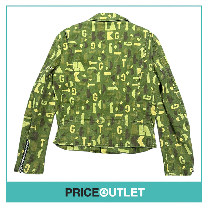 Comme des Garçons Black - Unisex Green Print Jacket - Size XS - BRAND NEW WITH TAGS