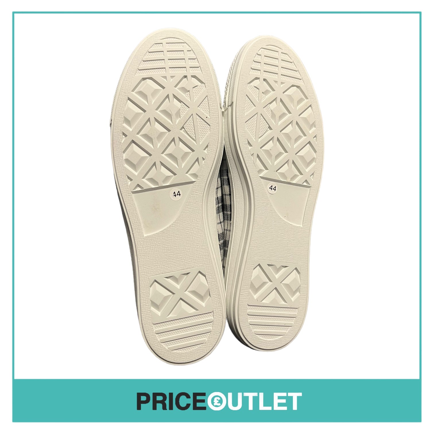 Taise by Souts - Mens Black and White Check Slip-On Shoes - Size 44 - BRAND NEW WITH TAGS