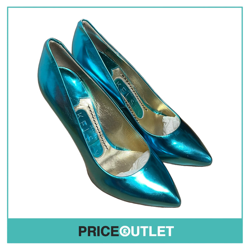 Jonathan Kelsey - Metallic Mint Heels - Size 36 - BRAND NEW WITH TAGS