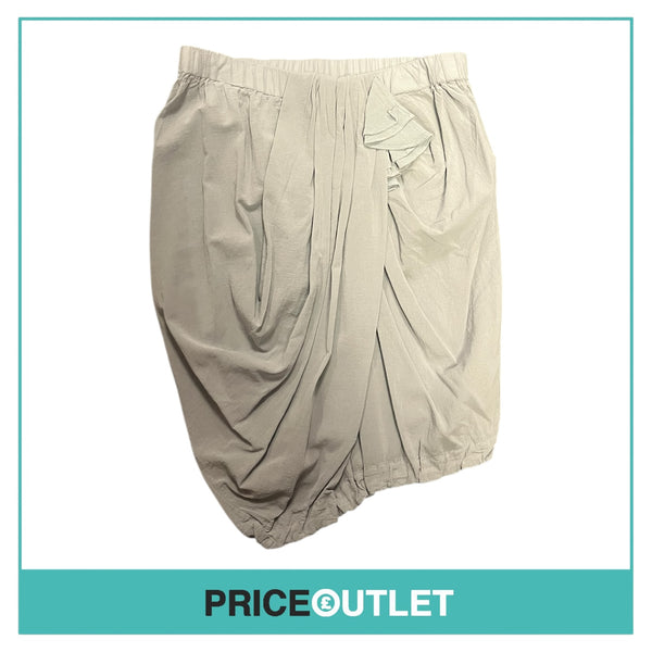 Clu - Grey Skirt with Drape Detail - Size S - BRAND NEW WITH TAGS