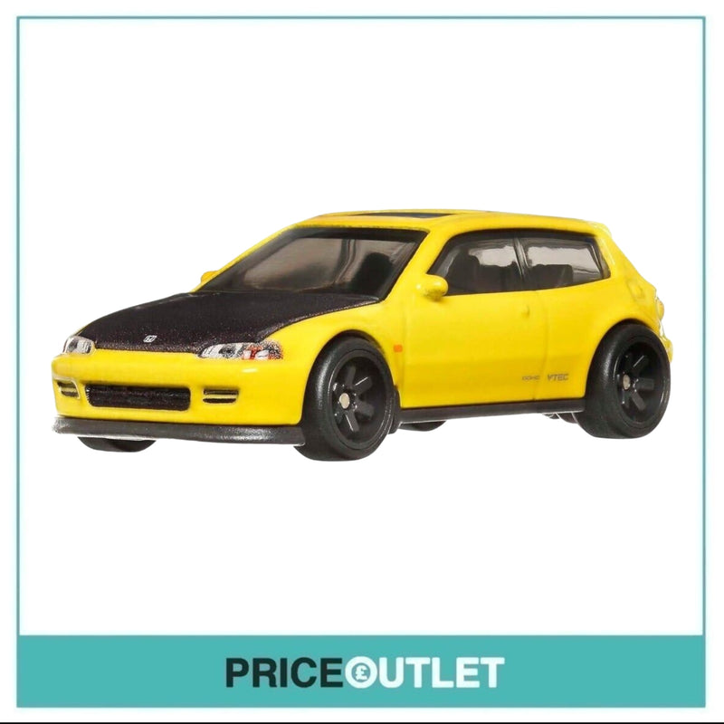 Hot Wheels Fast & Furious - Fast Tuners Honda Civic EG (Yellow) - Damaged Box