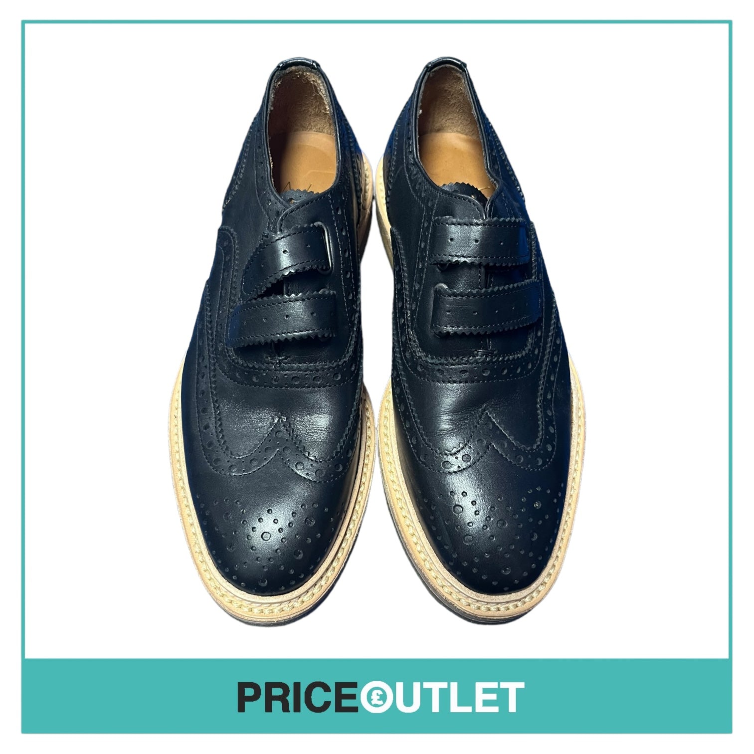 Weber Hodel Feder - Black Leather Brogues - Size 37 - brand new