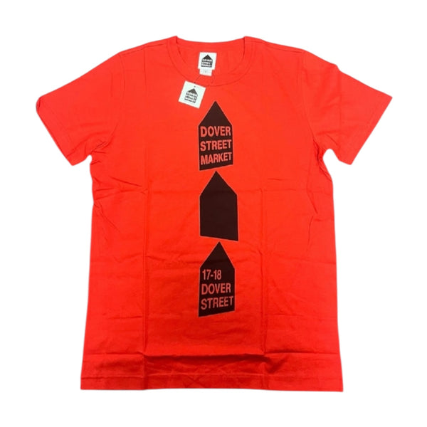 Dover Street Market - Red Triple Logo T-Shirt - Size M - BRAND NEW WITH TAGS