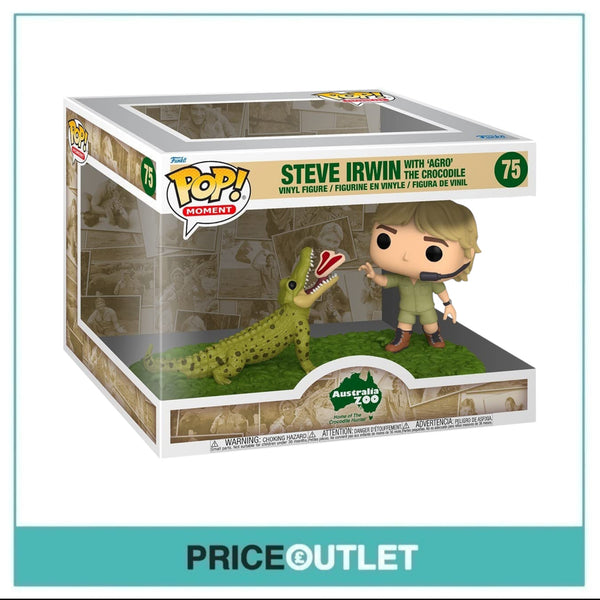 Funko Pop! Moment - Australia Zoo - Steve Irwin with "Agro" the Crocodile #75