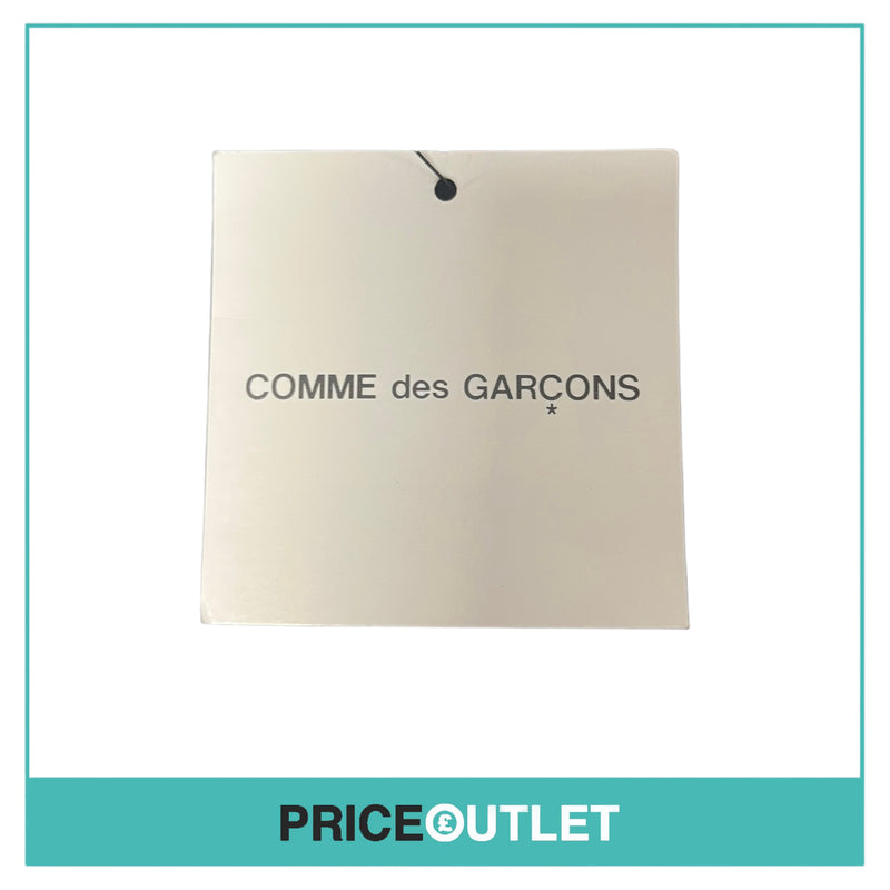 Comme des Garçons - Ladies Black Polo Shirt with Blue and Yellow Pocket - Size M - BRAND NEW WITH TAGS