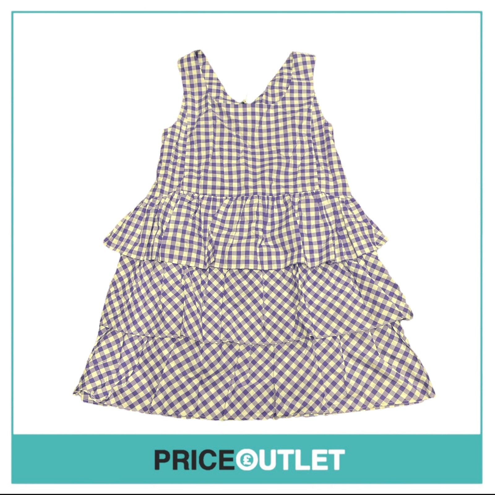 Thierry Colson - Purple Tartan Dress - Size S - BRAND NEW WITH TAGS