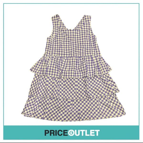 Thierry Colson - Purple Tartan Dress - Size S - BRAND NEW WITH TAGS