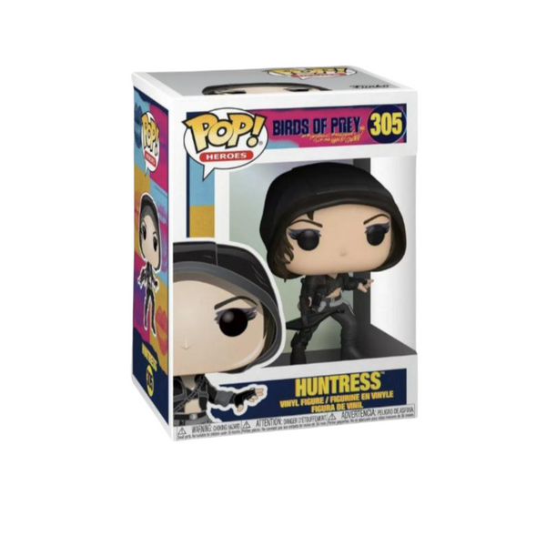 Funko Pop! vinyl figure of Huntress in packaging on a white background