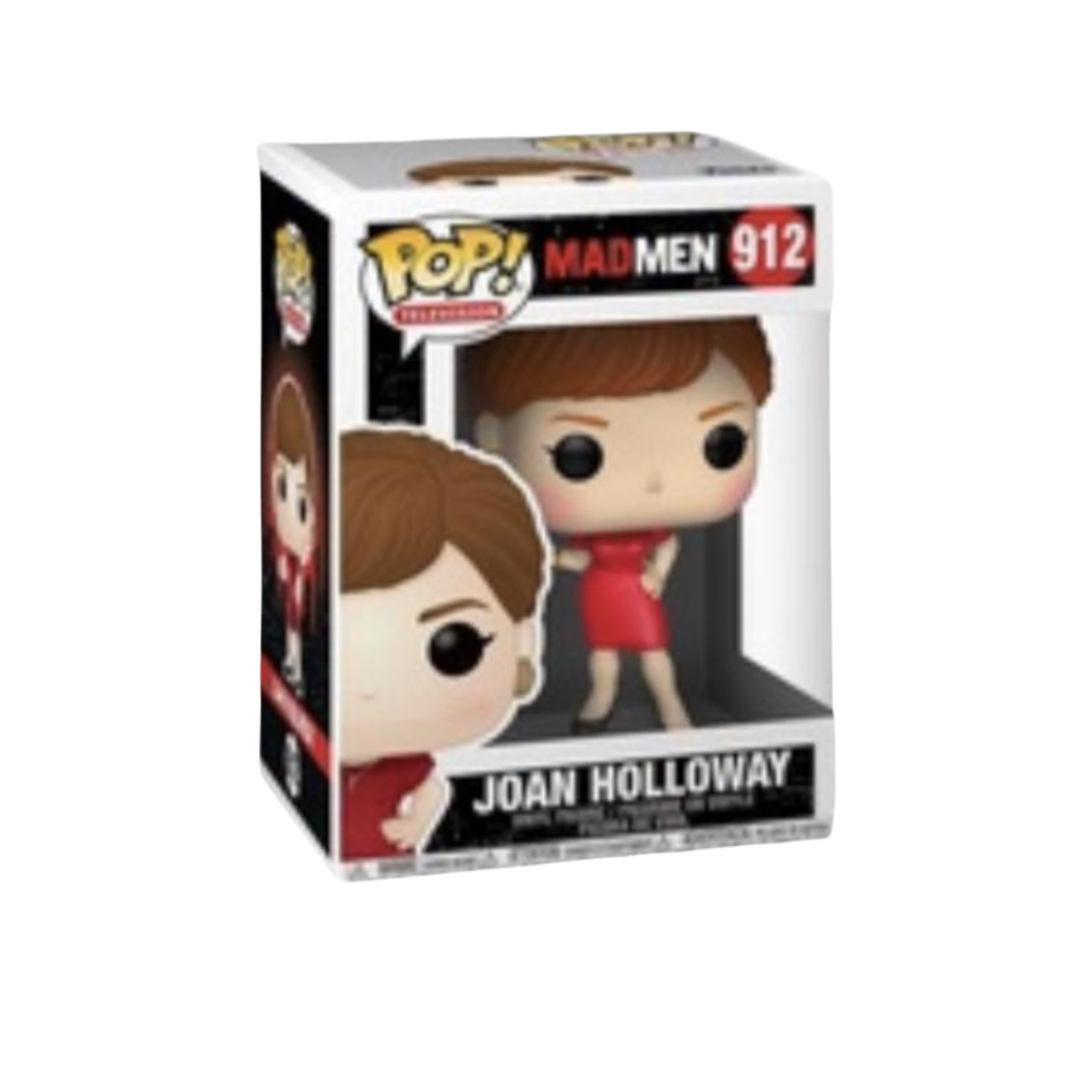 Funko Pop! vinyl figure packaging for Joan Holloway from Mad Men on a white background