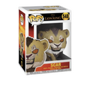 Funko Pop! vinyl figure packaging of Scar from The Lion King on a white background