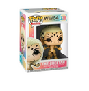 Funko Pop! vinyl figure packaging featuring 'The Cheetah' with colorful design elements.