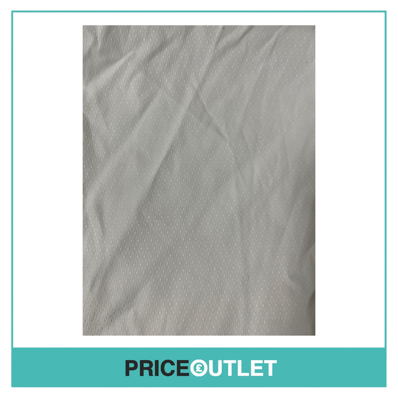 Fabio Quaranta - Long Collarless White Shirt with Print - Size 40 - BRAND NEW WITH TAGS