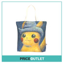 Pokémon Center × Van Gogh Museum: Pikachu Inspired by Self-Portrait with Grey Felt Hat Canvas Tote Bag