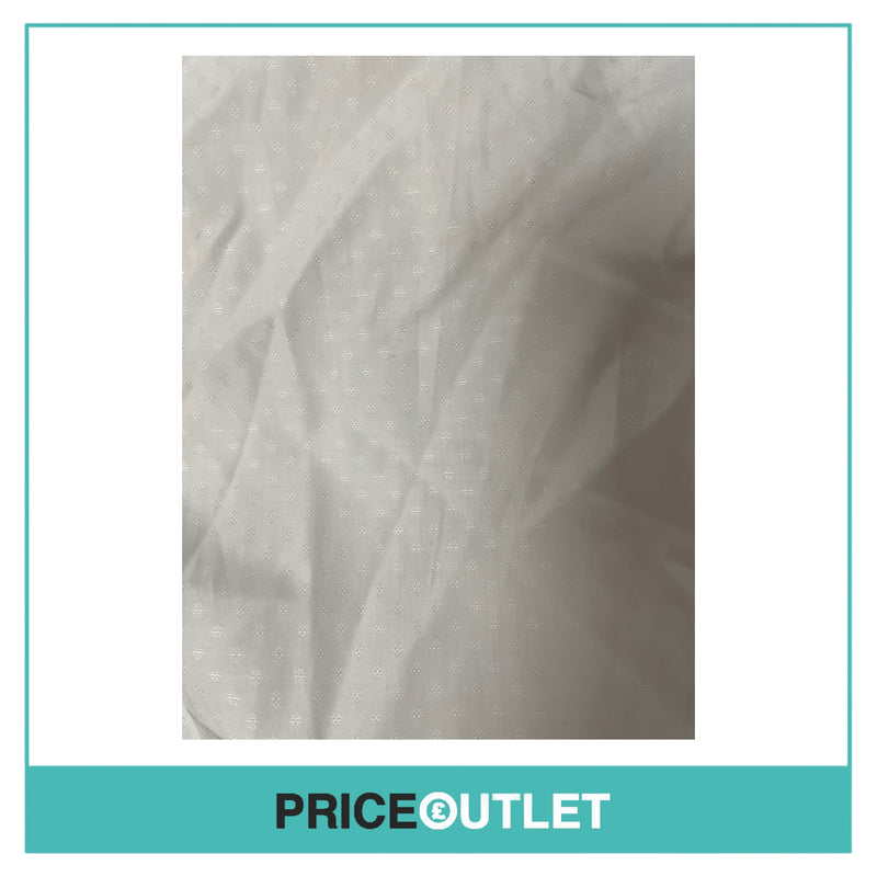Fabio Quaranta - Long Collarless White Shirt with Print - Size 40 - BRAND NEW WITH TAGS