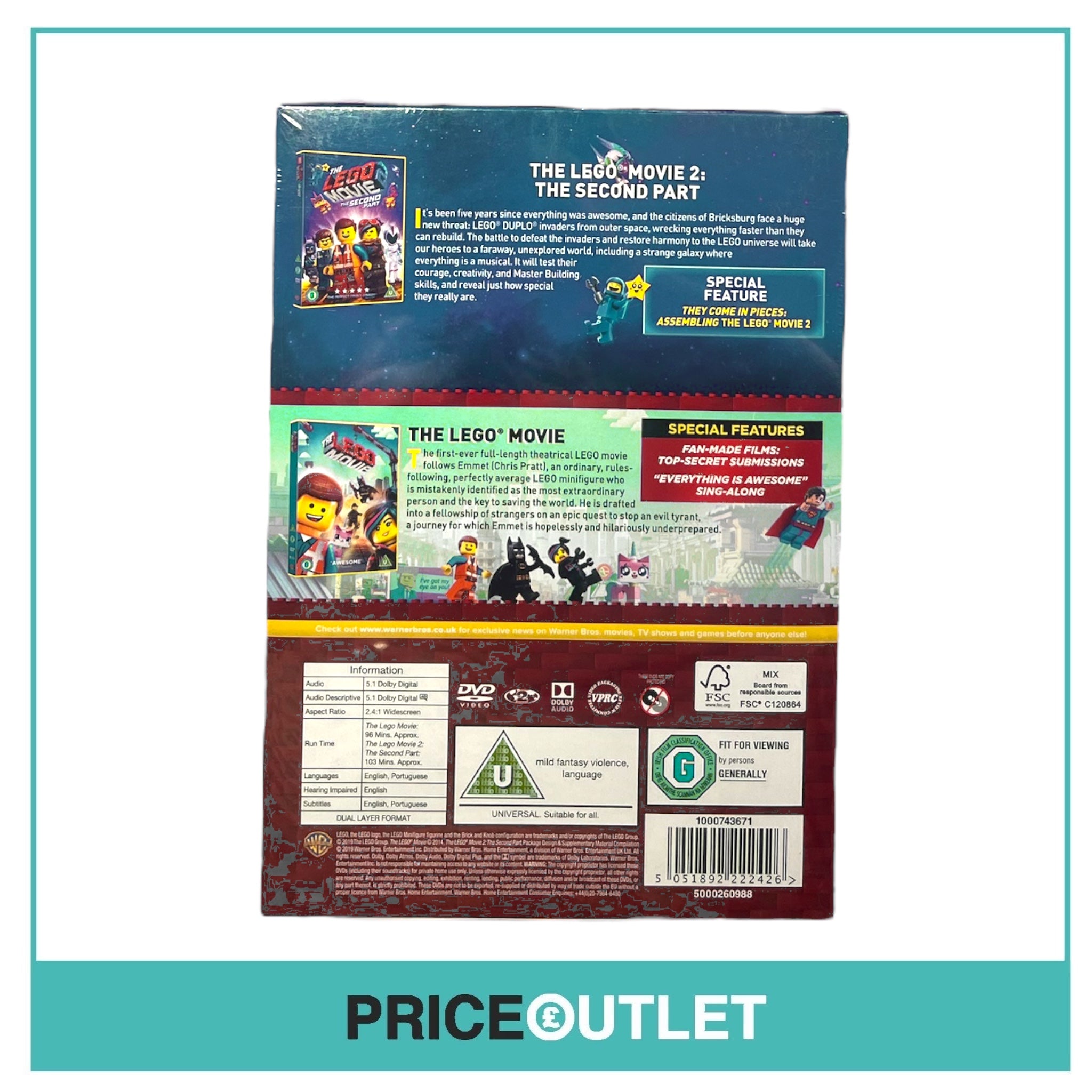 The Lego Movie - The Second Part - Extra Awesome 2-Movie Collection - BRAND NEW